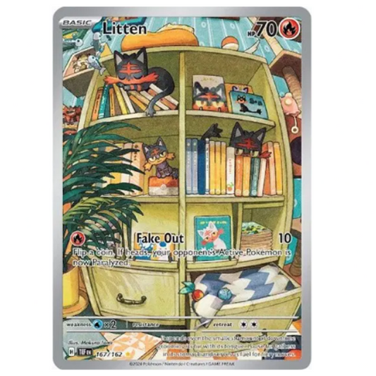 Pokemon TCG Litten Temporal Forces 167/162 