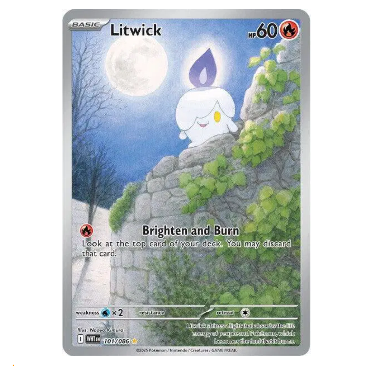Pokemon TCG Litwick White Flare 101/086