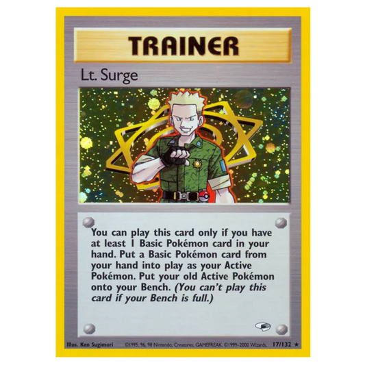 Pokemon TCG Lt. Surge Gym Heroes 17/132