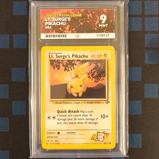 Pokemon TCG Lt. Surge's Pikachu Gym Challenge 84/132 (ACE 9)