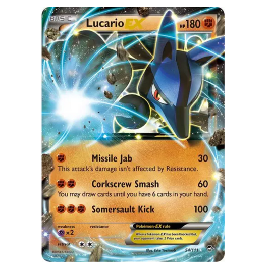 Pokemon TCG Lucario EX Furious Fists 54/111