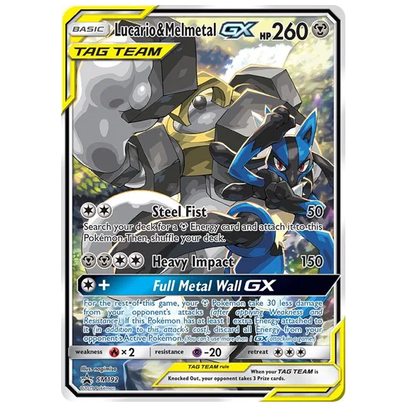 Pokemon TCG Lucario & Melmetal GX Promo SM192
