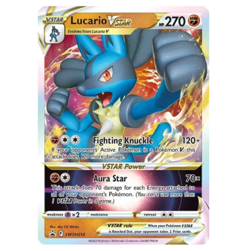 Pokemon TCG Lucario VSTAR Promo SWSH214