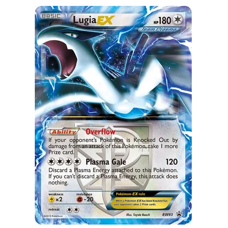 Pokemon TCG Lugia EX Promo BW83