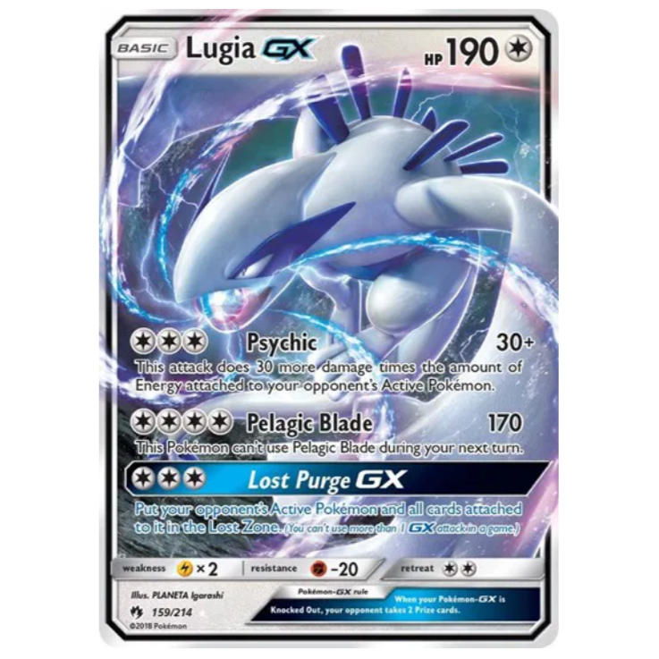 Pokemon TCG Lugia GX Lost Thunder 159/214