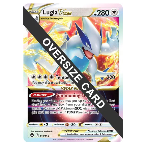 Pokemon TCG Lugia VSTAR Silver Tempest 139/195 *Jumbo*
