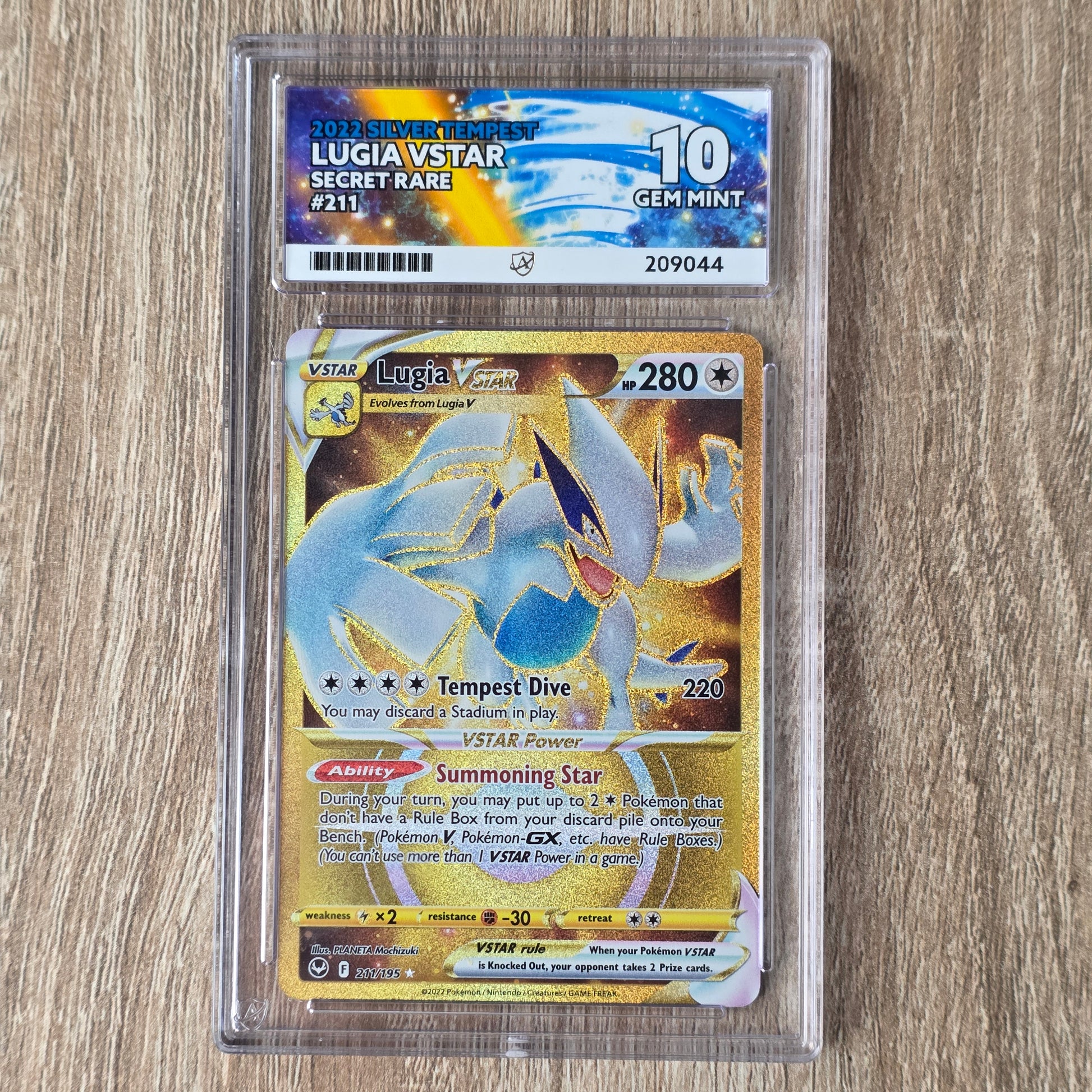 Pokemon TCG Lugia VSTAR Silver Tempest 211/195 (Ace 10)