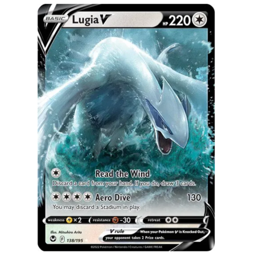 Pokemon TCG Lugia V Silver Tempest 138/195