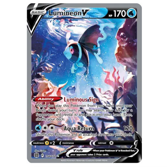 Pokemon TCG Lumineon V Brilliant Stars 156/172