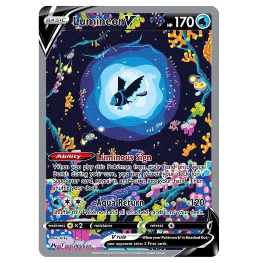 Pokemon TCG Lumineon V Crown Zenith GG39/GG70