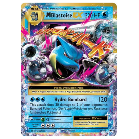 Pokemon TCG M Blastoise EX Evolutions 22/108