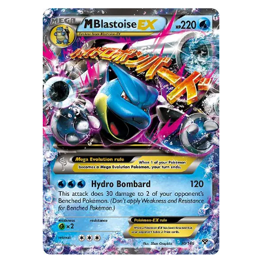 Pokemon TCG M Blastoise EX X&Y 30/146