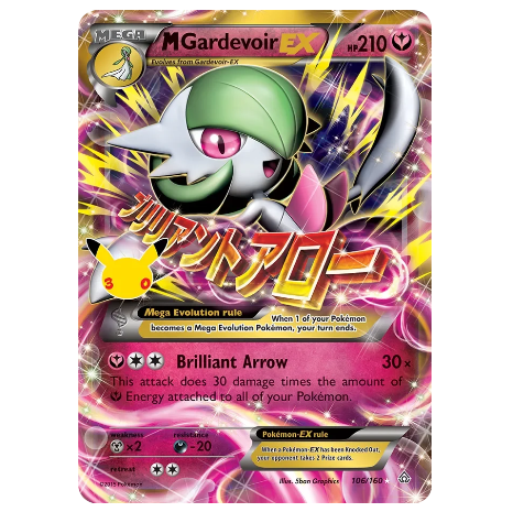 Pokemon TCG M Gardevoir EX 30th Anniversary 106/160