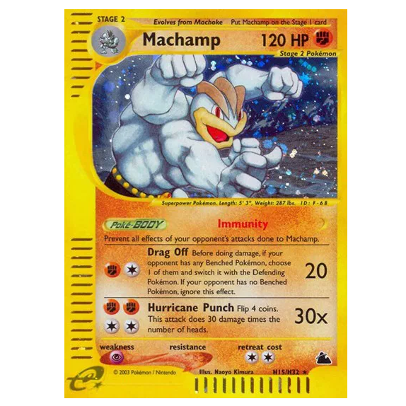 Pokemon TCG Machamp *Holo* Skyridge H15/H32