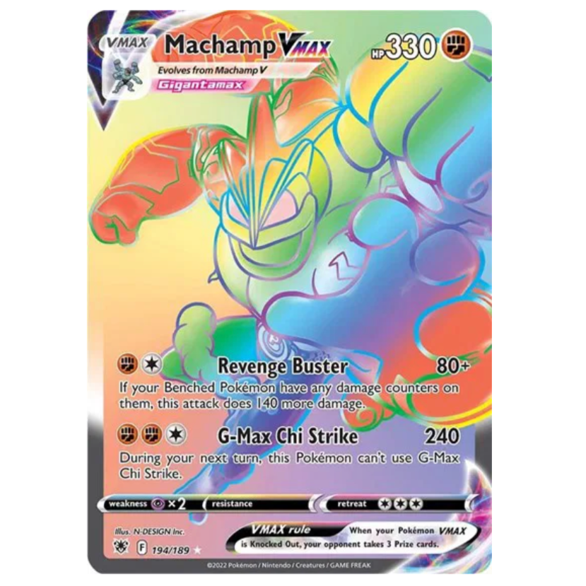Pokemon TCG Machamp VMAX Astral Radiance 194/189