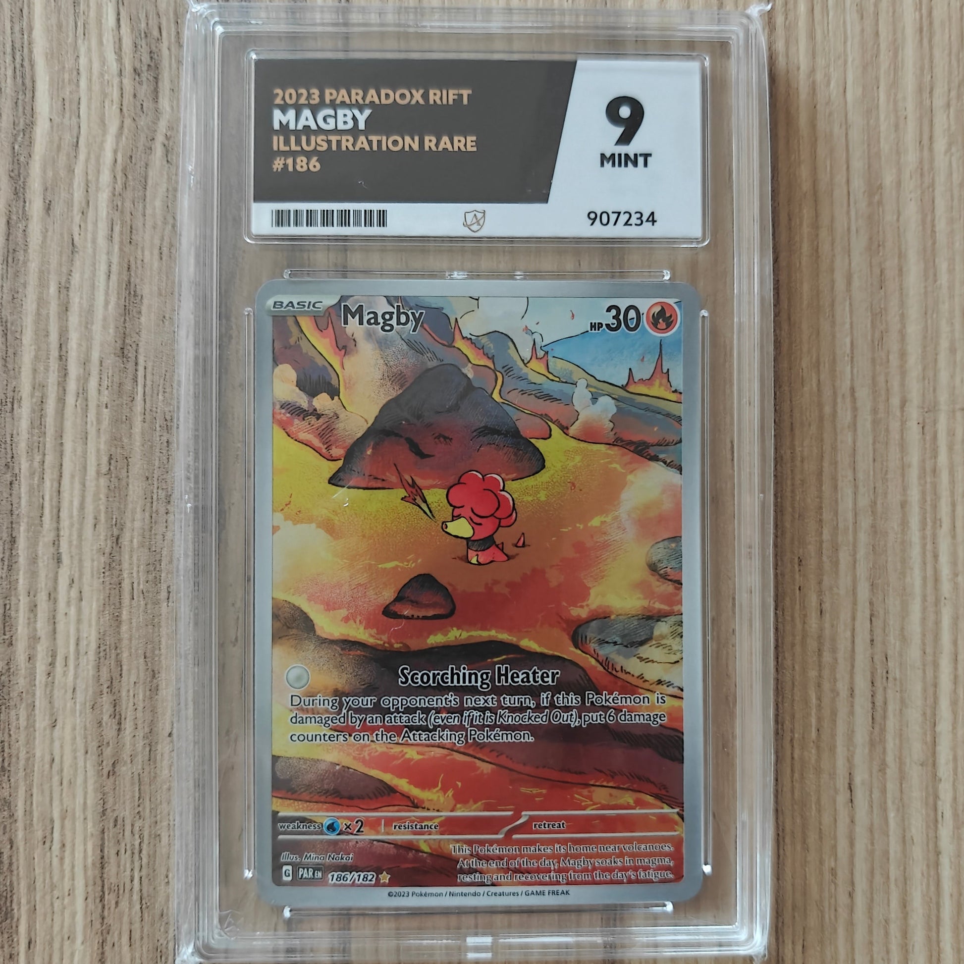 Pokemon TCG Magby Paradox Rift 186/182 (Ace 9)
