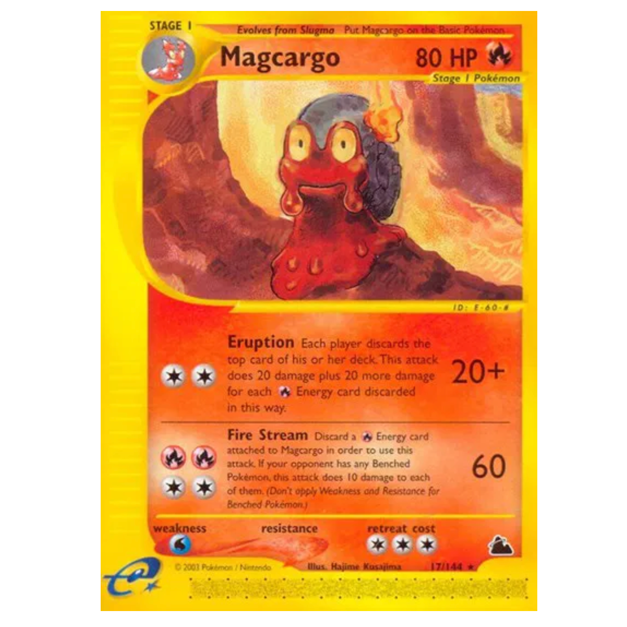 Pokemon TCG Magcargo Skyridge 17/144
