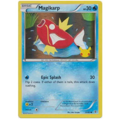 Pokemon TCG Magikarp (20th Anniversary) 22/83 *Sealed*
