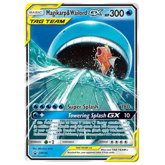Pokemon TCG Magikarp & Wailord GX Promo SM166