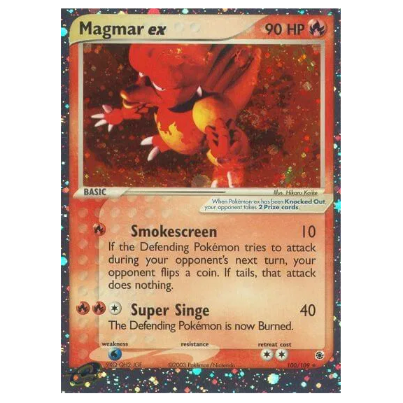 Pokemon TCG Magmar ex Ruby & Sapphire 100/109 