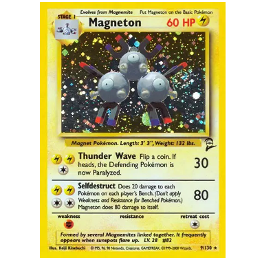 Pokemon TCG Magneton Base Set 2 9/130