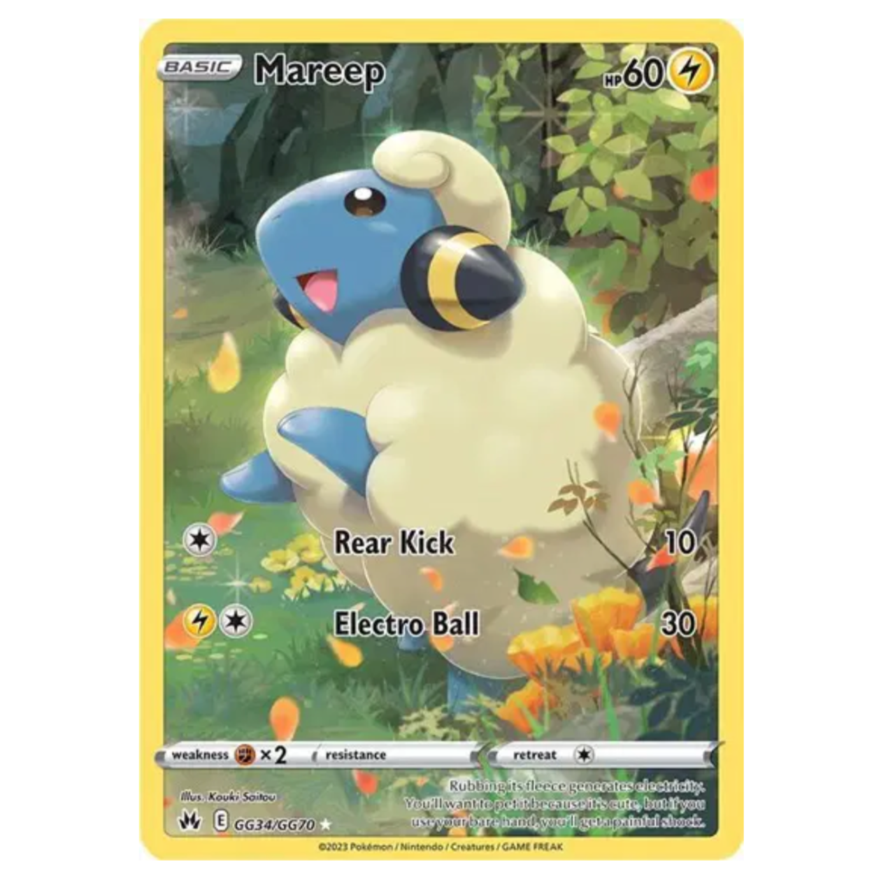 Pokemon TCG Mareep Crown Zenith GG34/GG70