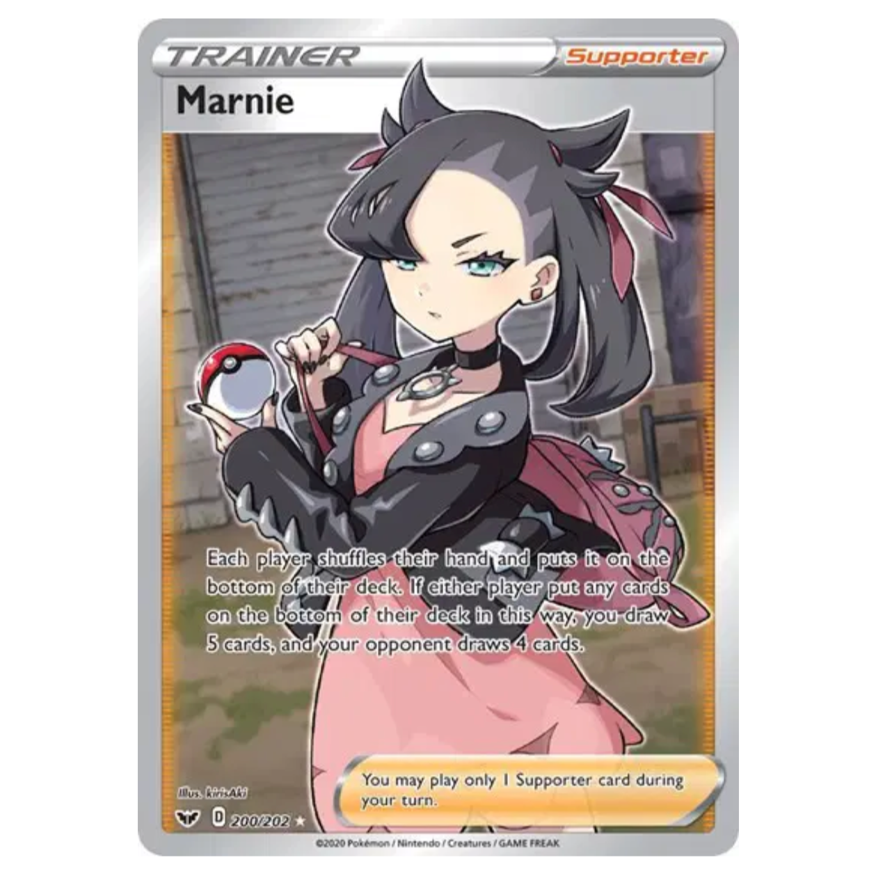 Pokemon TCG Marnie Sword & Shield 200/202