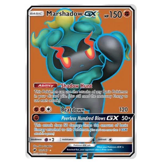 Pokemon TCG Marshadow GX Burning Shadows 137/147