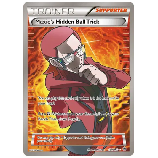 Pokemon TCG Maxie's Hidden Ball Trick XY Primal Clash 158/160