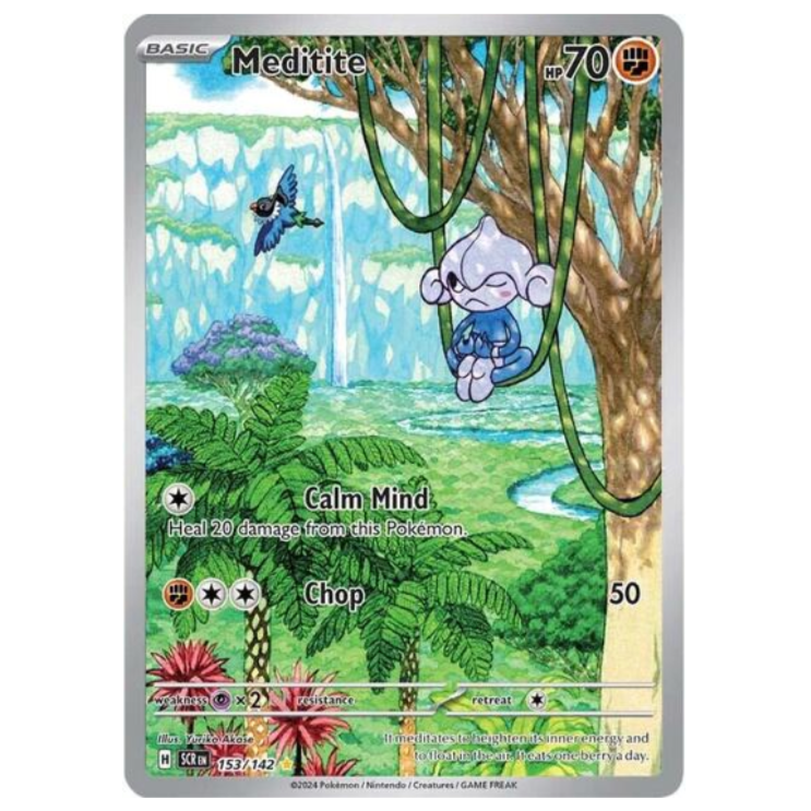 Pokemon TCG Meditite Stellar Crown 153/142
