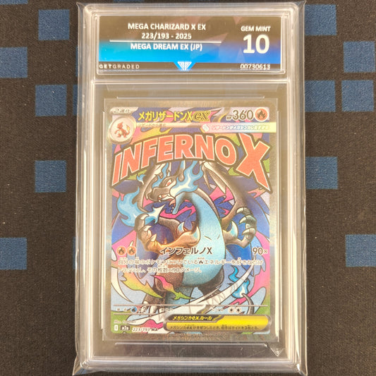 Pokemon TCG Mega Charizard X ex MEGA Dream ex 223/193 (Japanese) (Get Graded 10)