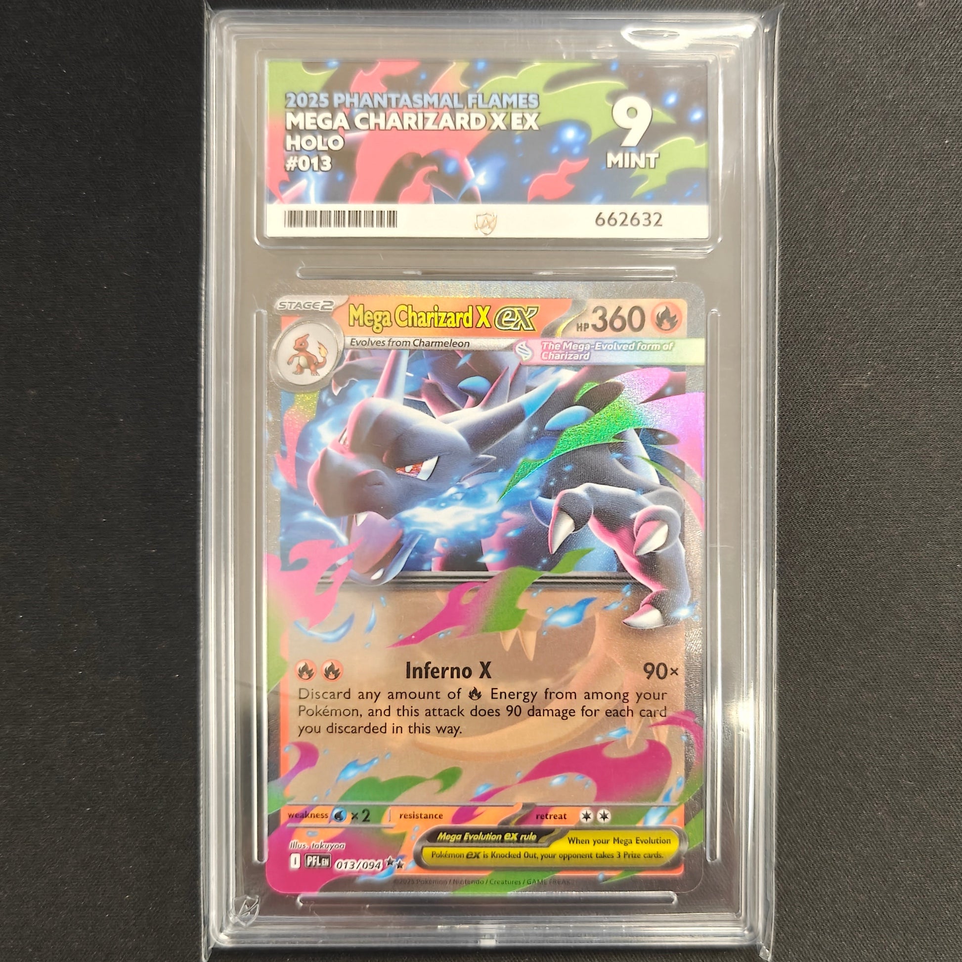 Pokemon TCG Mega Charizard X ex Phantasmal Flames 013/094 (ACE 9)