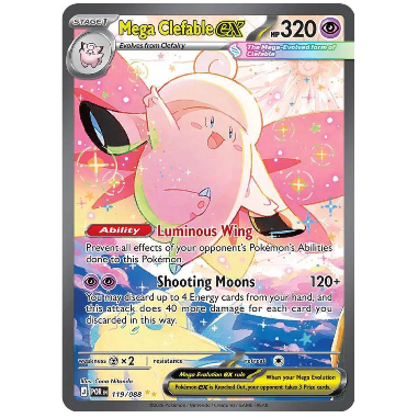 Pokemon TCG Mega Clefable ex Perfect Order 119/088