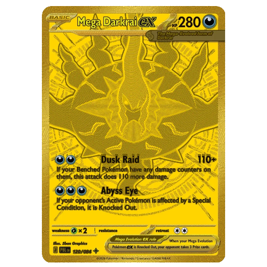 Pokemon TCG Mega Darkrai ex Pitch Black 120/084