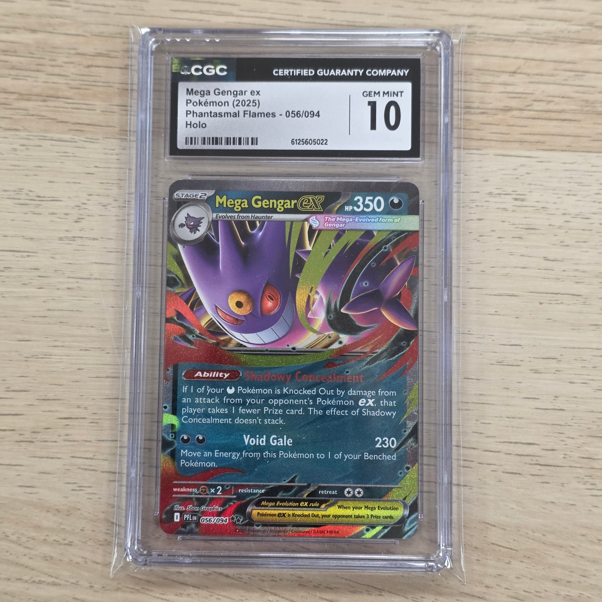 Pokemon TCG Mega Gengar ex Phantasmal Flames 056/094 (CGC 10)