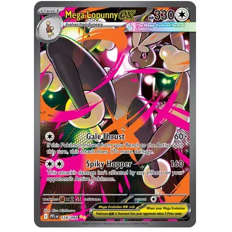 Pokemon TCG Mega Lopunny EX Phantasmal Flames 128/094