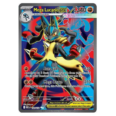 Pokemon TCG Mega Lucario ex Mega Evolution 160/132