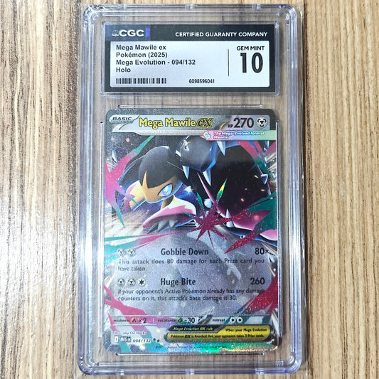 Pokemon TCG Mega Mawile ex Mega Evolution 094/132 (CGC 10)