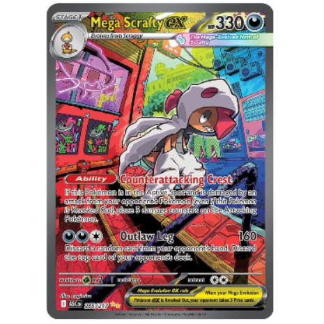 Pokemon TCG Mega Scrafty ex Ascended Heroes 285/217