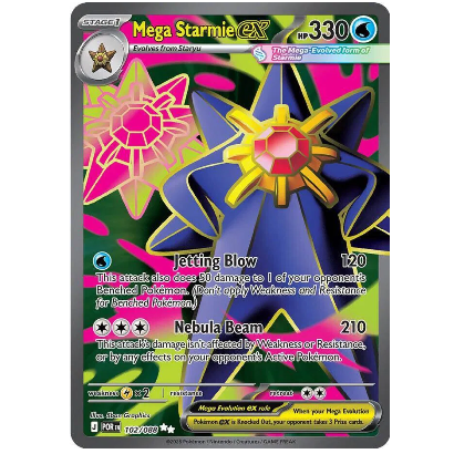Pokemon TCG Mega Starmie ex Perfect Order 102/088