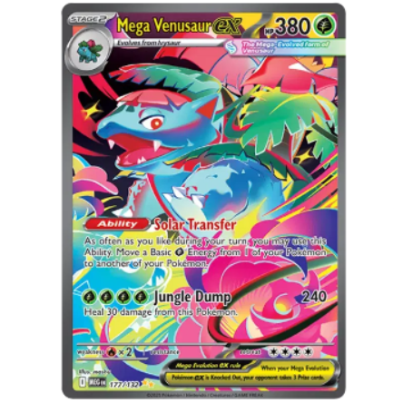 Pokemon TCG Mega venusaur ex Mega Evolution 177/132