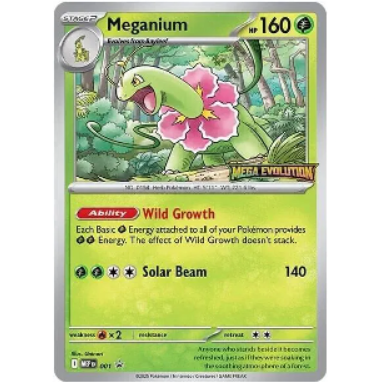 Pokemon TCG Meganium Mega Evolution Promos Stamped 001 *Sealed*