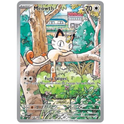 Pokemon TCG Meowth Phantasmal Flames 106/094 