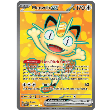 Pokemon TCG Meowth ex Perfect Order 107/088