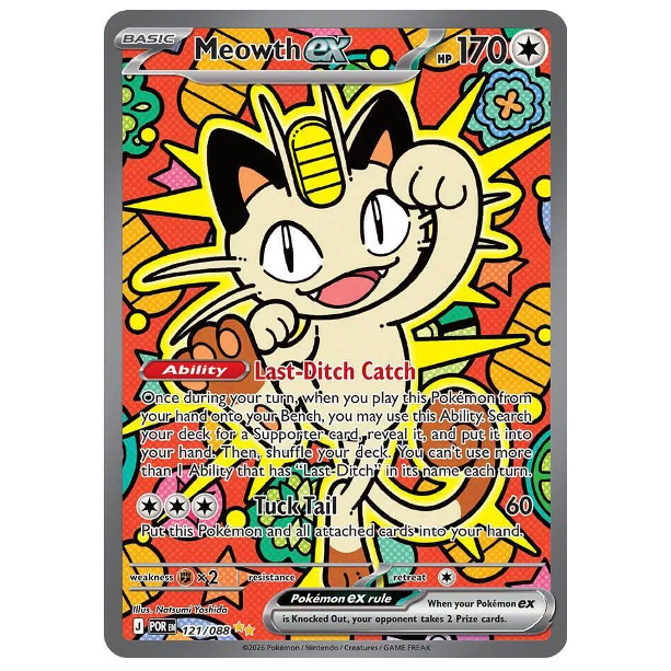 Pokemon TCG Meowth ex Perfect Order 121/088
