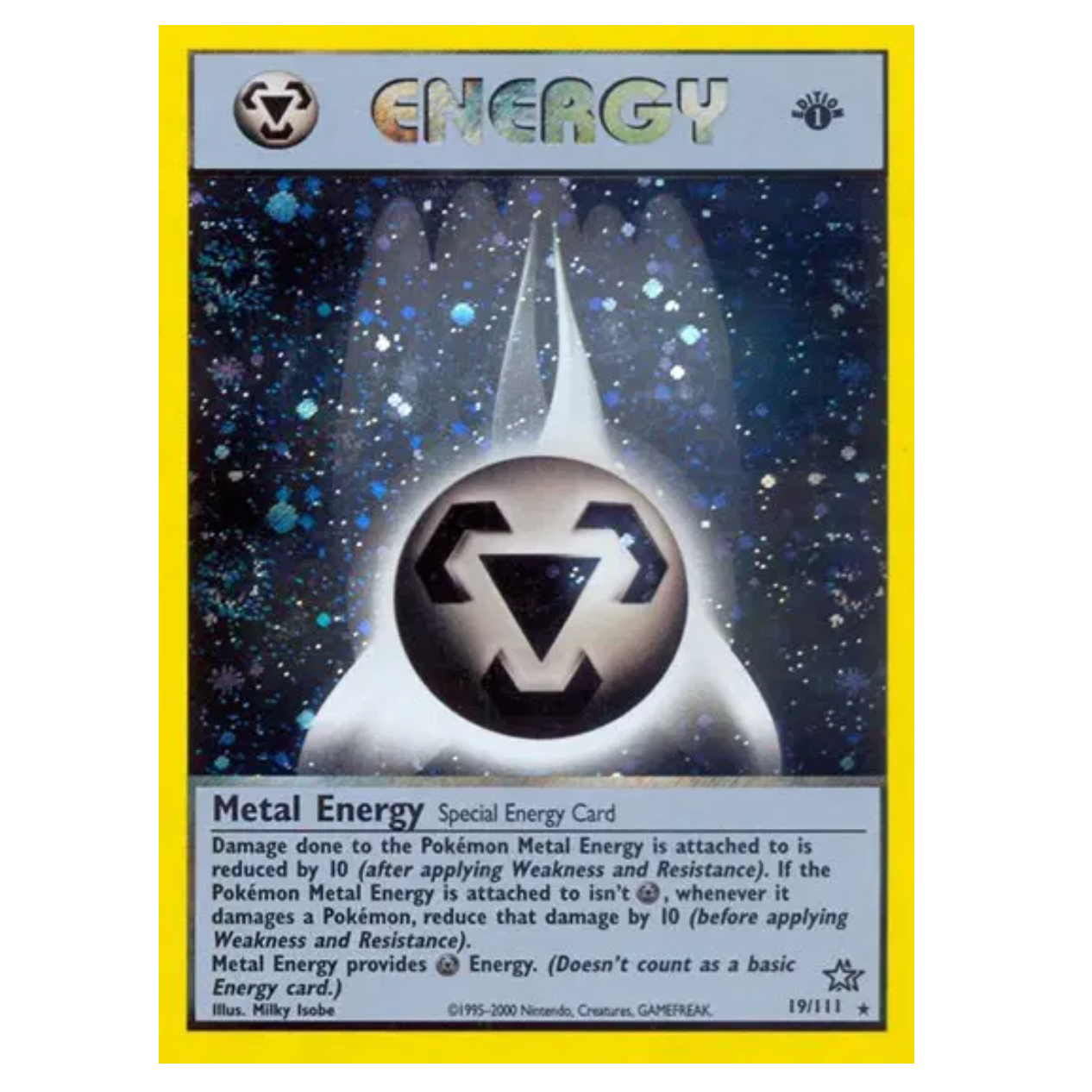 Pokemon TCG Metal Energy *Holo* Neo Genesis 19/111