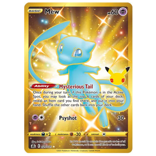 Pokemon TCG Mew Celebrations 025/025