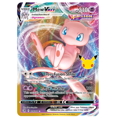Pokemon TCG Mew VMAX 30th Anniversary 114/264