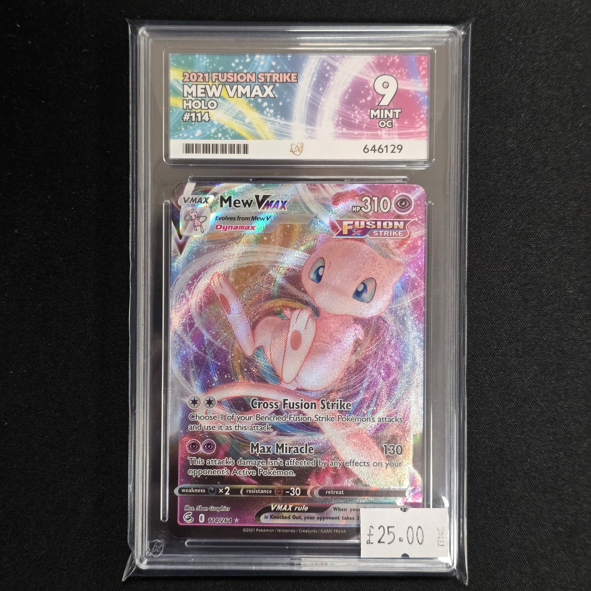 Pokemon TCG Mew VMAX Fusion Strike 114/264 (Ace 9)