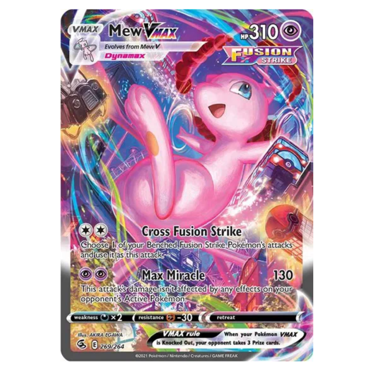 Pokemon TCG Mew VMAX Fusion Strike 269/264